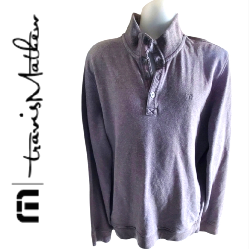 🦜 2/$10 Travis Mathew Men's Gray Sweater Pullover. XL.